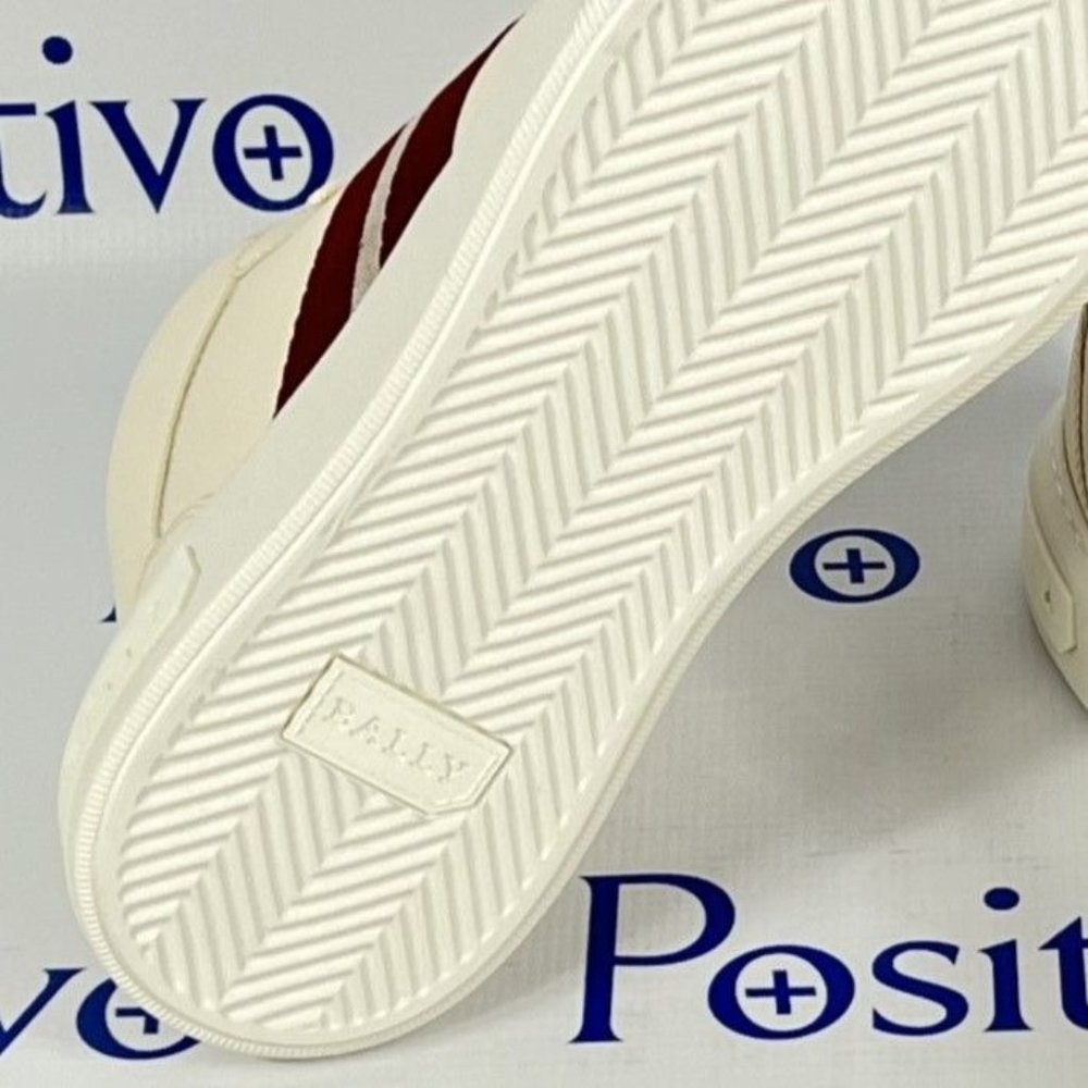 Bally Meson Bone Mid Top Leather Sneakers US 11 - Picture 8 of 9